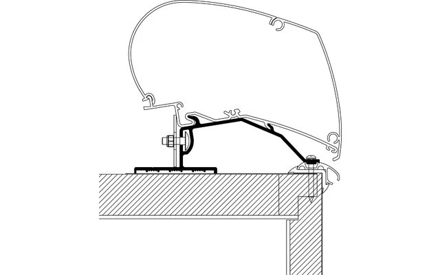 Thule Caravan Omnistor 6200 / 6300 / 9200 Markisenadapter Dachmontage 3,0 M 4 Thule Caravan Omnistor 6200 / 6300 / 9200 Markisenadapter Dachmontage 3,0 M – Bild 2