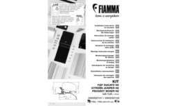 Fiamma Kit Fiat Ducato / Citroën Jumper / Peugeot Boxer - H2 L2/L3 Ab 2006 Markisenadapter Für Fiamma F80/F65 Schwarz