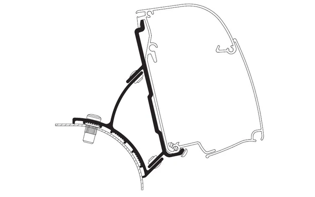 Thule Adapter T 4200 VW T5/T6 Minivan Fixed 3 Thule Adapter T 4200 VW T5/T6 Minivan Fixed