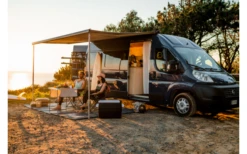 Fiamma F80s Ducato 320 Markise Gehäusefarbe Deep Black Tuchfarbe Royal Grey 320 Cm -MarkisenWelt Verkaufsgeschäft 822719 5315015